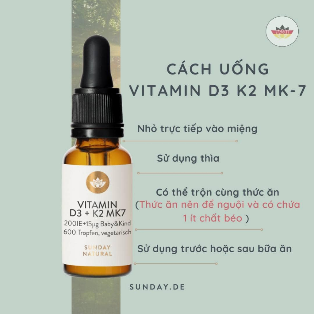 S23567 Vitamin D3 K2 Mk7 Sunday Natural Đức Shopee Việt Nam