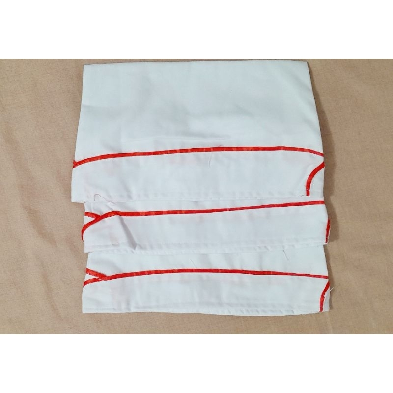 Ảnh Mũ ca lô màu trắng viền đỏ chất vải kaki in hình búp măng non đội viên - Nhà Sách Tâm An 3