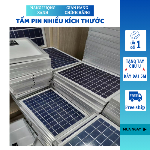 Tấm pin sạc cho đèn năng lượng mặt trời ,tấm mono đa tinh thể công suất 25w,30w,35w,40w, 50w - phù hợp cho các đèn.