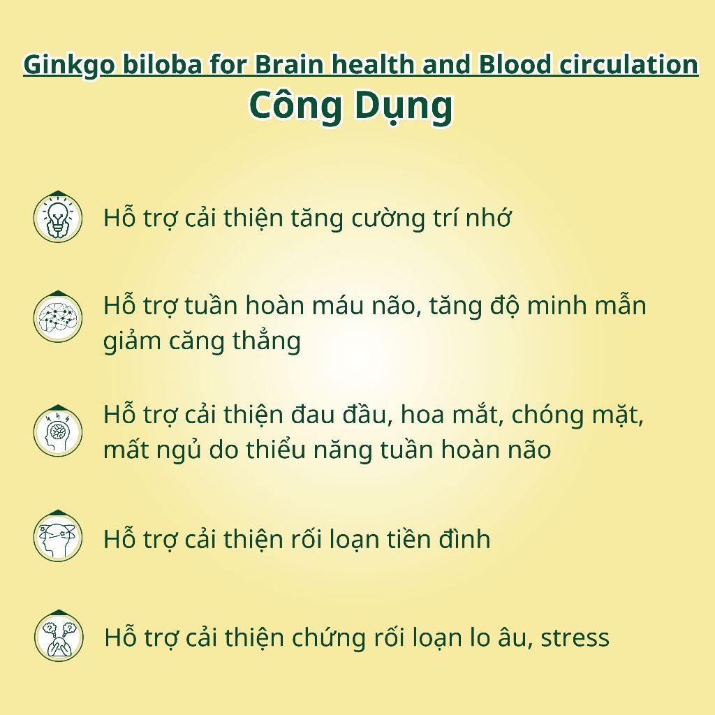 Ảnh Viên uống bổ não NUTRIONELIFE Ginkgo Biloba Tăng Cường Trí Nhớ,Giảm Đau Đầu,Chóng Mặt,Rối Loạn Tiền Đình 20 Viên 1