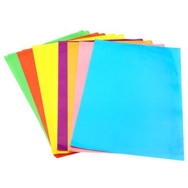 Ảnh Giấy màu thủ công a4 bìa cứng nhiều màu dùng đóng bìa hồ sơ, tài liệu, thiệp handmade - Tâm An 3