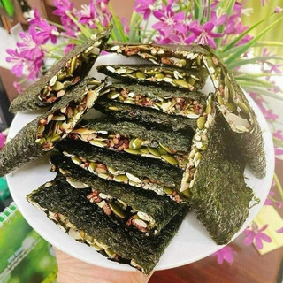 Rong biển kẹp hạt loại đặc biệt ăn  chay ăn kiêng túi 250g