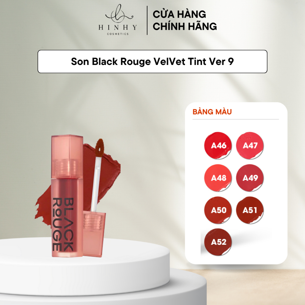 Son Black Rouge Velvet Tint Ver 9 Shopee Việt Nam