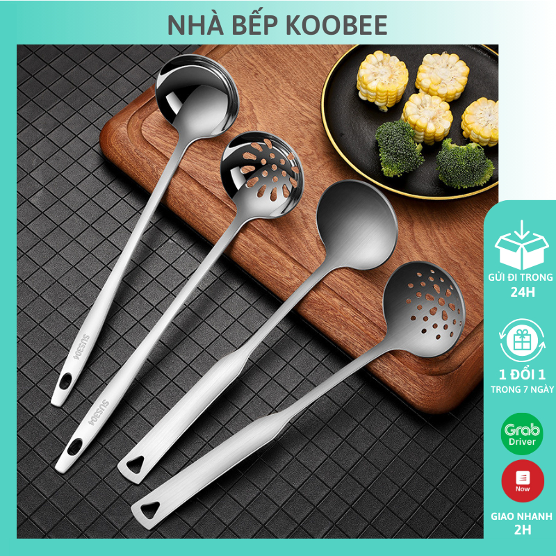 Muỗng múc canh cao cấp Inox 304 sang trọng, tinh tế - Vá muôi thủng ăn ...