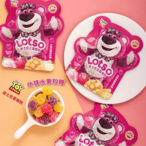 kẹo dẻo gấu dâu gói 18gr combo 5 gói