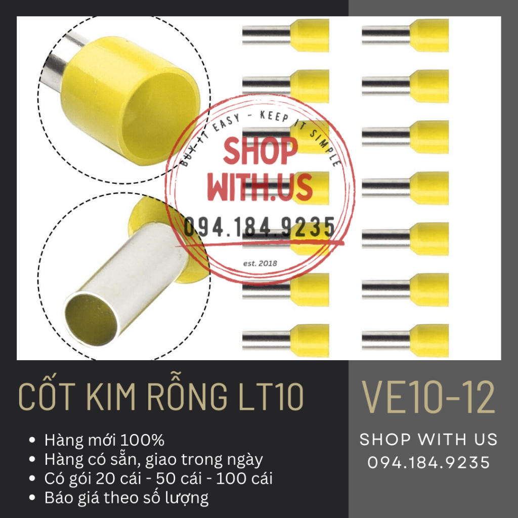 Đầu Cosse LT10 - Đầu Cốt LT10 - VE10-12 | Shopee Việt Nam