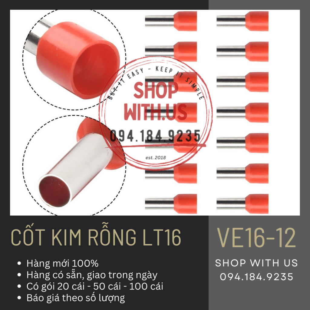 Đầu Cosse LT16 - Đầu Cốt LT16 - VE16-12 | Shopee Việt Nam