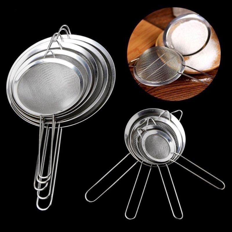 Vợt rây bột inox, vợt lọc hạt chuyên dùng trong pha chế, làm bánh ...