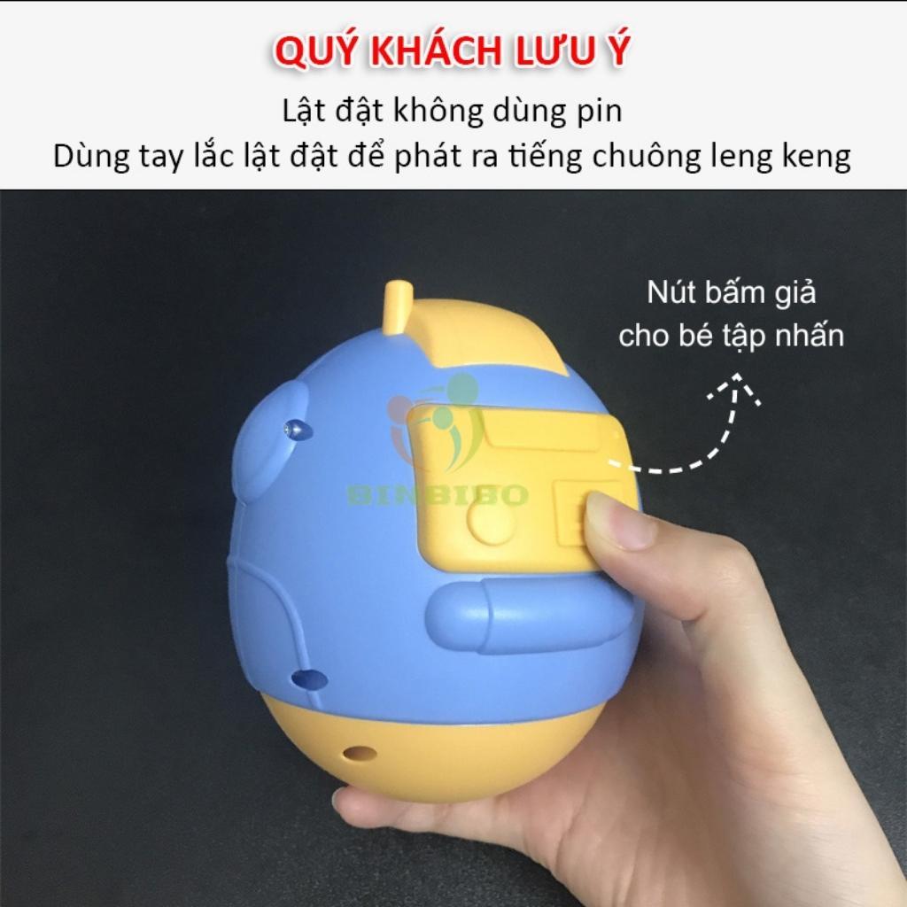 Lật Đật cho bé loại To biết Gật Gù, Có Chuông Kêu kích thích giác quan - Binbibo