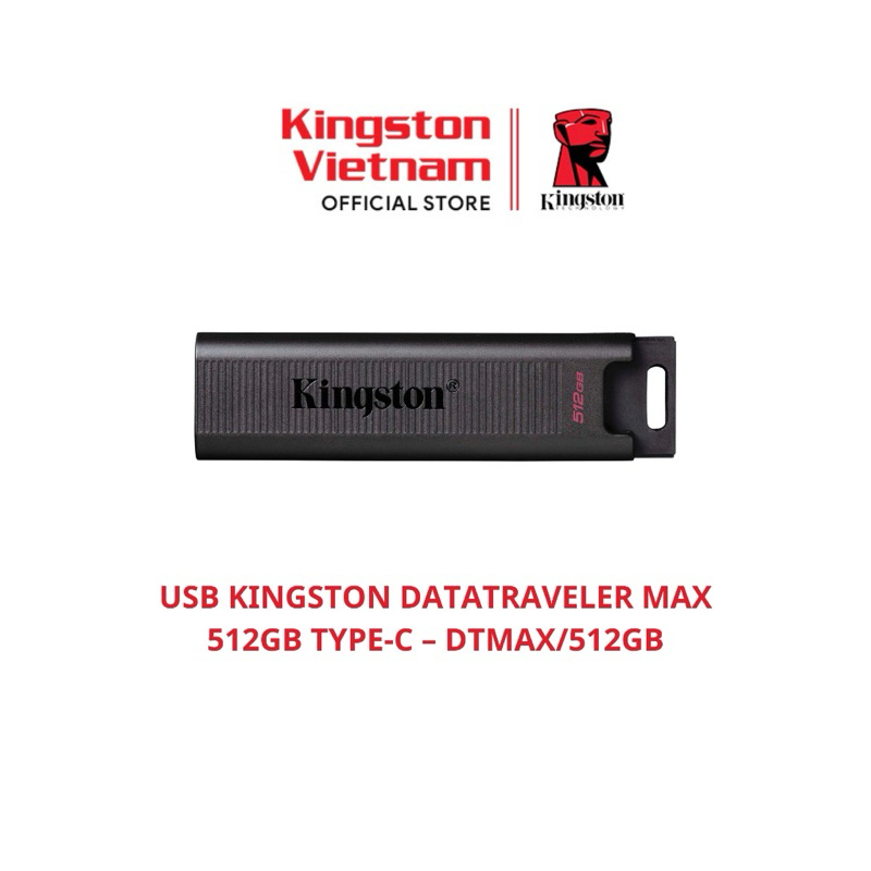 Kingston DataTraveler Max 1To USB 3.2 Gen 2 Type-C - Jusqu'à 1000 Mo/s Lecture