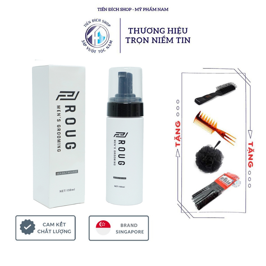 Bọt tạo phồng tóc Roug Sea Salt Mousse 150ml cao cấp chính hãng ...