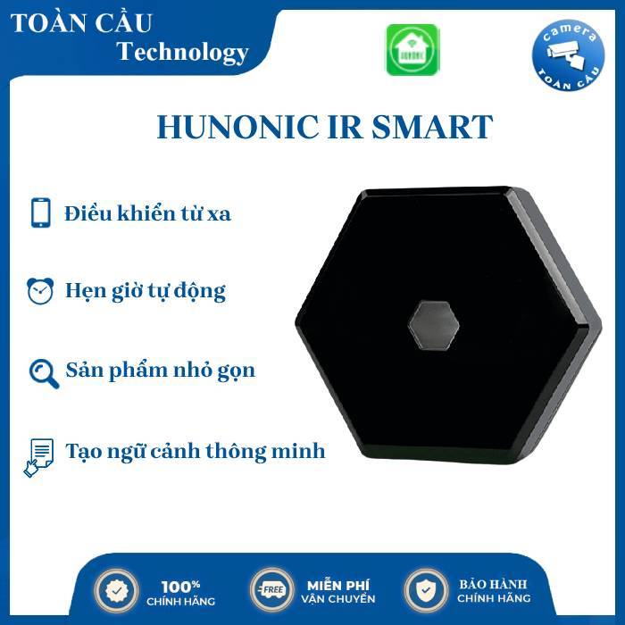 Bộ điều khiển tivi máy lạnh từ xa bằng điện thoại Hunonic IR Smart ...