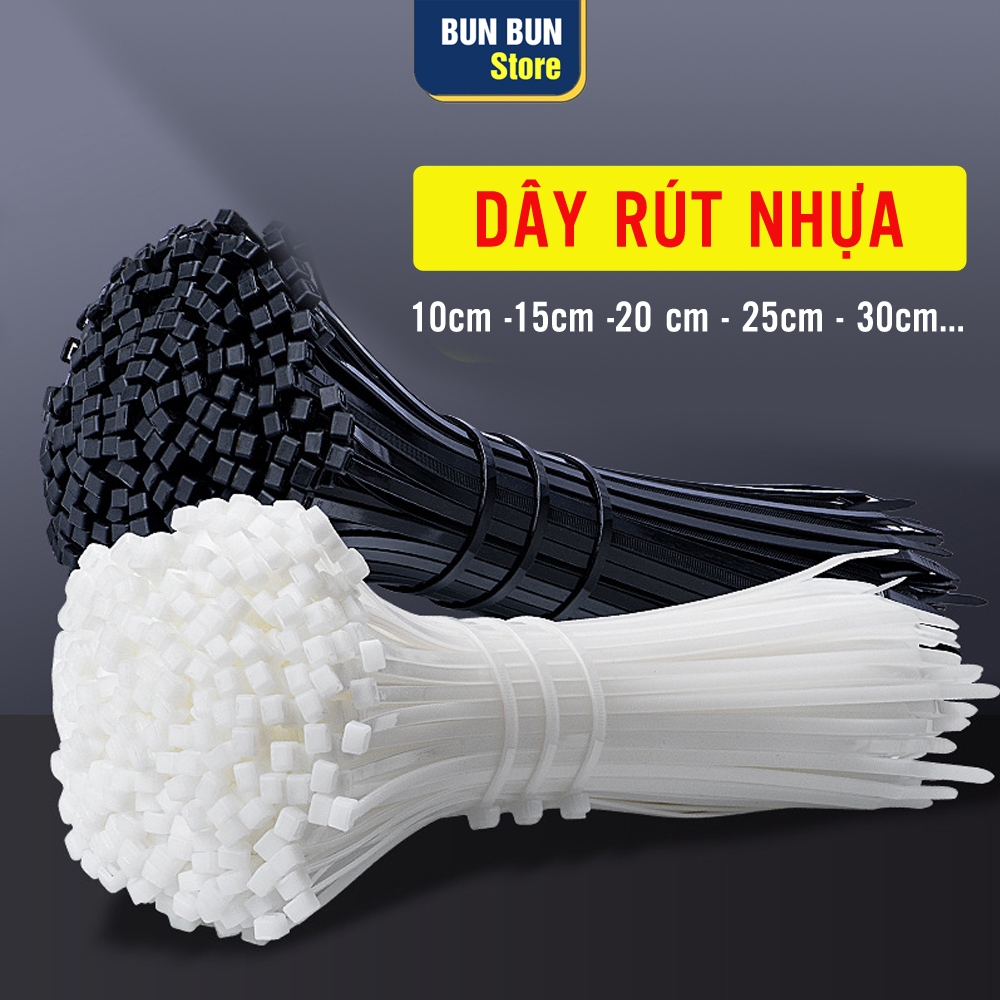 Dây rút nhựa, Dây thít nhựa 10cm, 15cm (1000 chiếc/ túi)...Dây bền ...