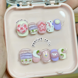 Nailbox nặn gel nổi form ngắn dễ thương