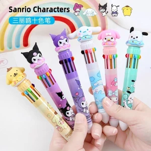 2 Cái Bút Bi 10 Ngòi / 10 Màu Koromi Sanrio Pochacco Dễ Thương Dùng Ghi Chú , Trang Trí Sổ Tay, Vở Học, Nhật Ký