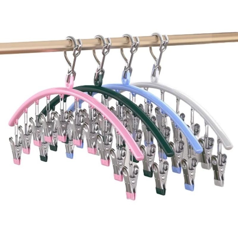 Móc Treo Quần  Áo Trẻ Nhỏ Có Khóa Chống Gió - Kẹp quần áo Chống Trượt Chất Liệu chắc chắn