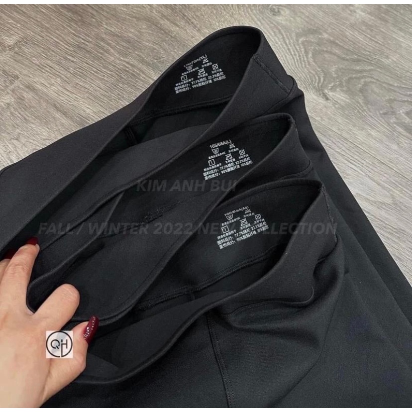 Quần legging cạp cao 6cm gen bụng chất umi hàn cao cấp