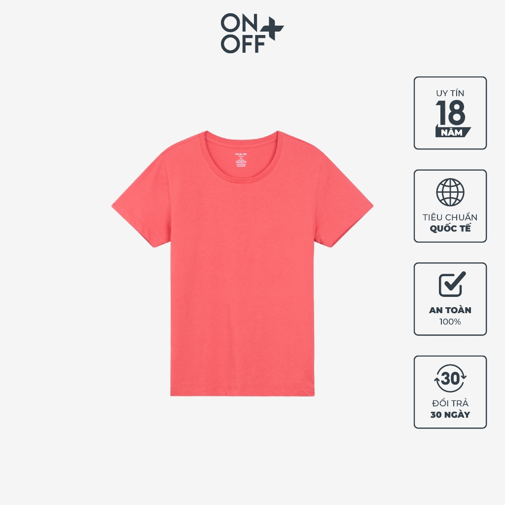 Áo thun nữ ngắn tay ONOFF chất liệu 100% Cotton tự nhiên mềm mại – H16TS20138