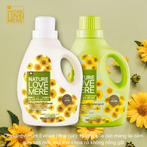 Nước giặt/xả NATURE LOVE MERE Hàn Quốc hữu cơ, an toàncho bé can 1.8L