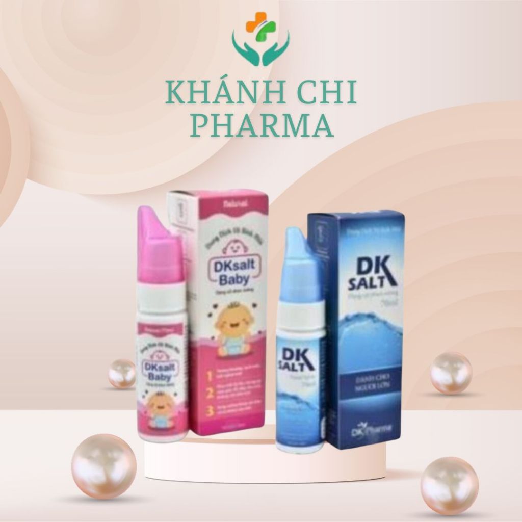 Dung dịch muối xịt mũi DK salt. Muối 0,9% rửa mũi hàng ngày, người lớn ...