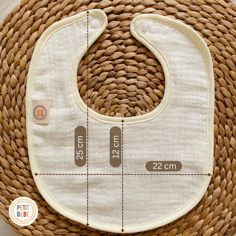 Ảnh Yếm ăn dặm muslin 6 lớp PETIT BEBE cho bé trai bé gái 2