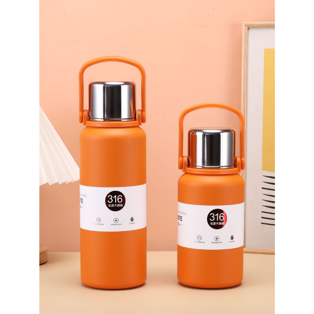 bình giữ nhiệt BOSS 800 _ 1500ml chất liệu inox 316 cao cấp nắm kèm cốc có tấm lọc giữ nhiệt lâu