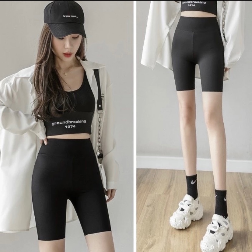 M115-Quần Legging Ngố Cạp Cao Gen Bụng siêu Hack Dáng