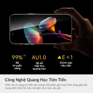 Kính Cường Lực Chống Nhìn Trộm KUZOOM cho iPhone 17 Pro Max Full Màn