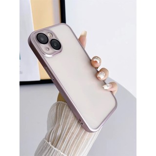 Ốp TOTU mềm lưng trong viền màu bảo vệ mắt camera cho iPhone 15 Pro Max 15pro 15plus 15