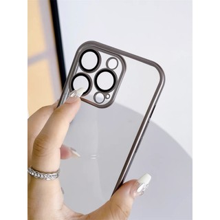Ốp TOTU mềm lưng trong viền màu bảo vệ mắt camera cho iPhone 15 Pro Max 15pro 15plus 15