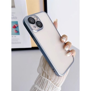 Ốp TOTU mềm lưng trong viền màu bảo vệ mắt camera cho iPhone 15 Pro Max 15pro 15plus 15