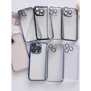 Ốp TOTU mềm lưng trong viền màu bảo vệ mắt camera cho iPhone 15 Pro Max 15pro 15plus 15