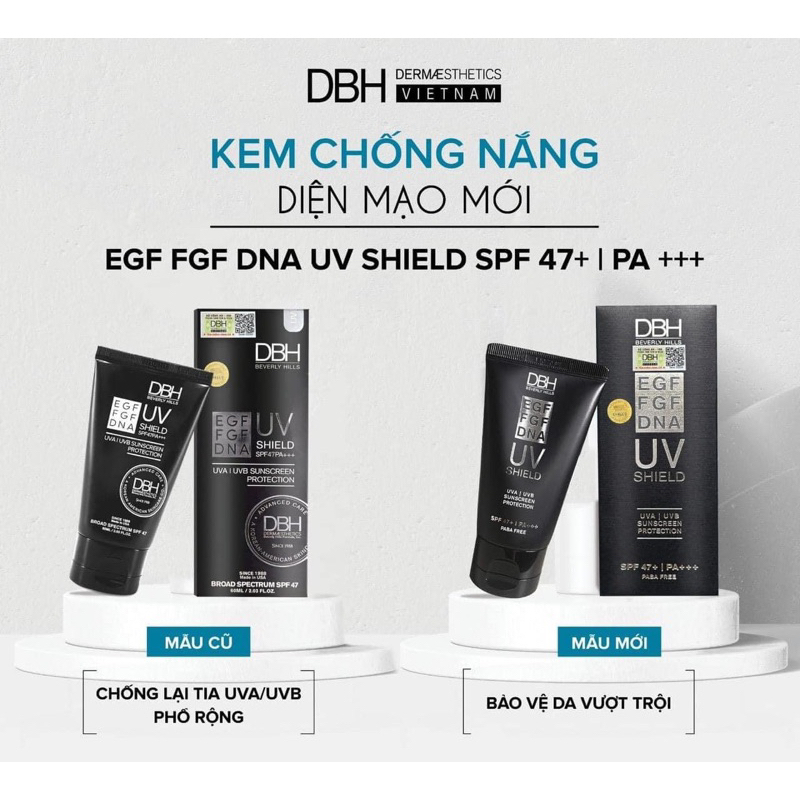 Kem chống nắng DBH SPF47 phiên bản cải tiến mới