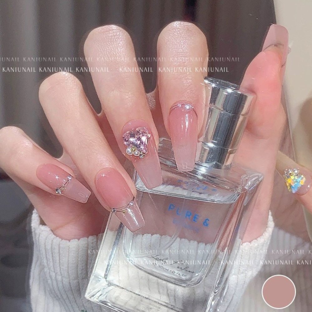 Set 28 viên đá khối mix sẵn nails charm đá cao cấp chụm sẵn đính móng ANGELICA SMDC28v