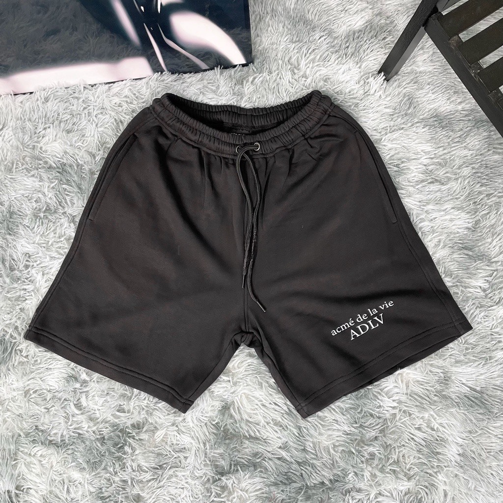 Quần Short ADLV Vải Cotton 2 Da Cao Cấp Form Unisex Không Xù Mẫu Mới Unim Store - QSADLV
