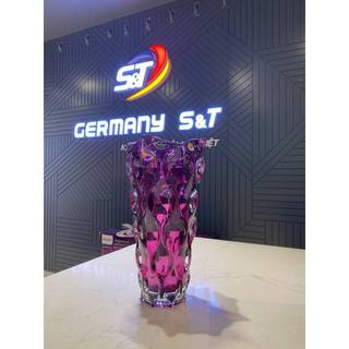 Lọ Hoa Pha Lê Bohemia Samba 30.5cm Nội Địa Séc Đủ Màu, Bình Bông Thủ Công Cao Cấp Tinh Tế Sang Trọng GermanySnT HCM