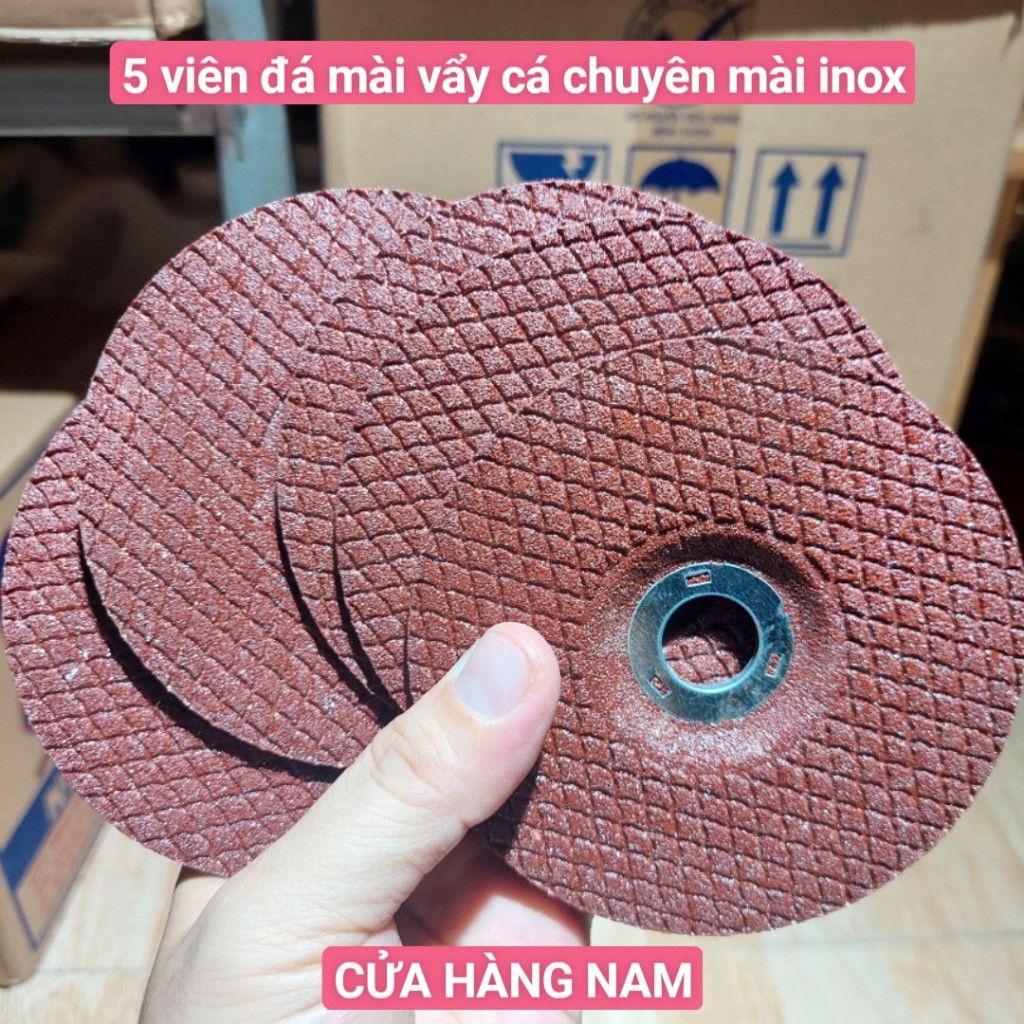 đá mài vẩy cá 1 hoặc 5 viên , chuyên mài inox loại 1 tấc kích thước ...