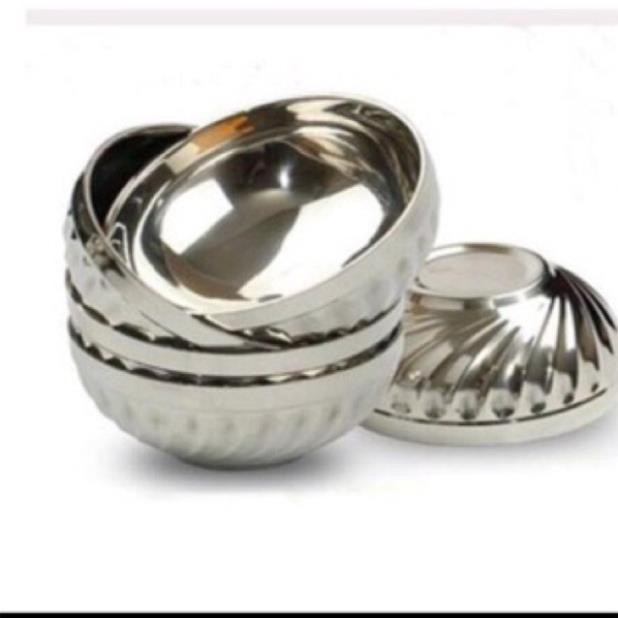 BÁT INOX 2 LỚP CÁCH NHIỆT SIZE TO ĐẠI 20CM, TÔ INOX HÀNG LOẠI 1 ...