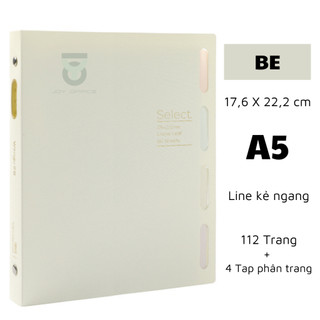 BINDER SỔ CÒNG màu MACARON A5/B5 giấy kẻ ngang [JOY OFFICE]