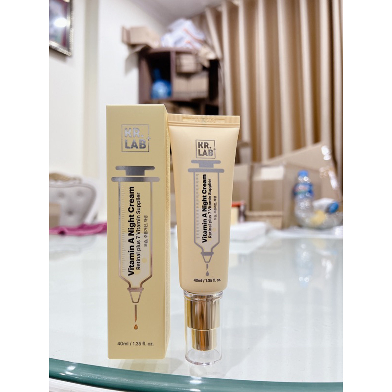 Kem dưỡng da ban đêm Kr.lab vitamin A night cream cấp ẩm, sáng da 40ml - retinal Kr.Lab hạn 2027 HQ  IS423