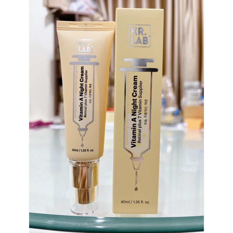 Kem dưỡng da ban đêm Kr.lab vitamin A night cream cấp ẩm, sáng da 40ml - retinal Kr.Lab hạn 2027 HQ  IS465