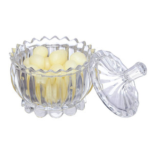 Hũ thủy tinh đựng mứt tết 15cm đựng bánh kẹo hoa quả thủy tinh pha lê cực đẹp cao cấp