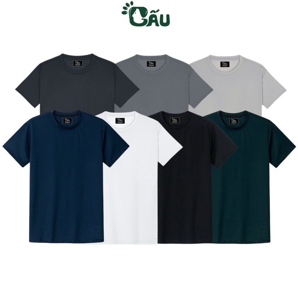 Ảnh Áo thun nam Gấu 194 vải thun mè co dãn 4 chiều, phong cách thể thao - gym - bóng đá, from slim fit - MÈ TRƠN 2
