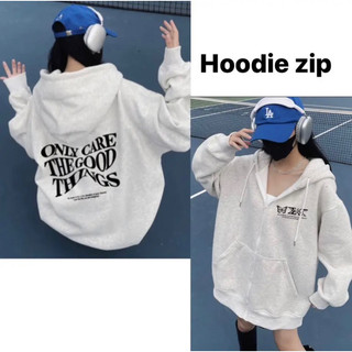Áo khoác nỉ bông hoodie có mũ có dây nam nữ unisex fom rộng đen trắng xám tiêu sweater hàn quốc [A179]