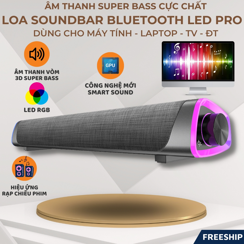 Loa Vi Tính Bluetooth Để Bàn Niye V8 LED Rgb Super Bass Cực Đẹp, Âm ...