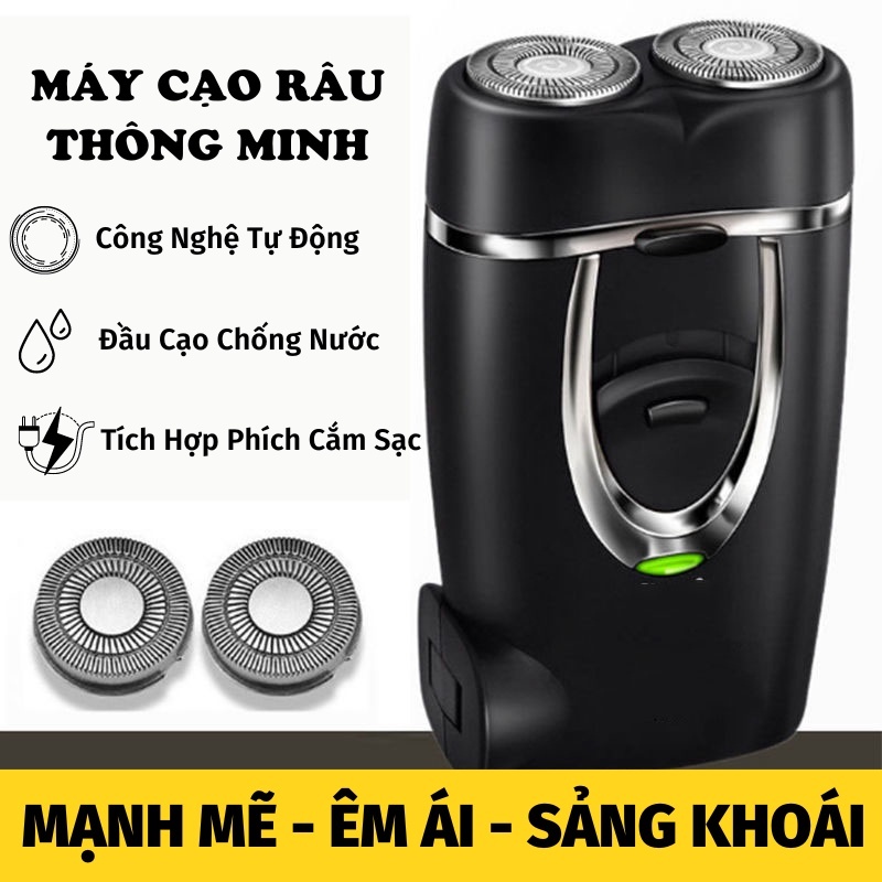 Máy cạo râu đa năng, máy cạo râu mini 2 lưỡi tự mài bền bỉ - Bảo Hành 1 ...