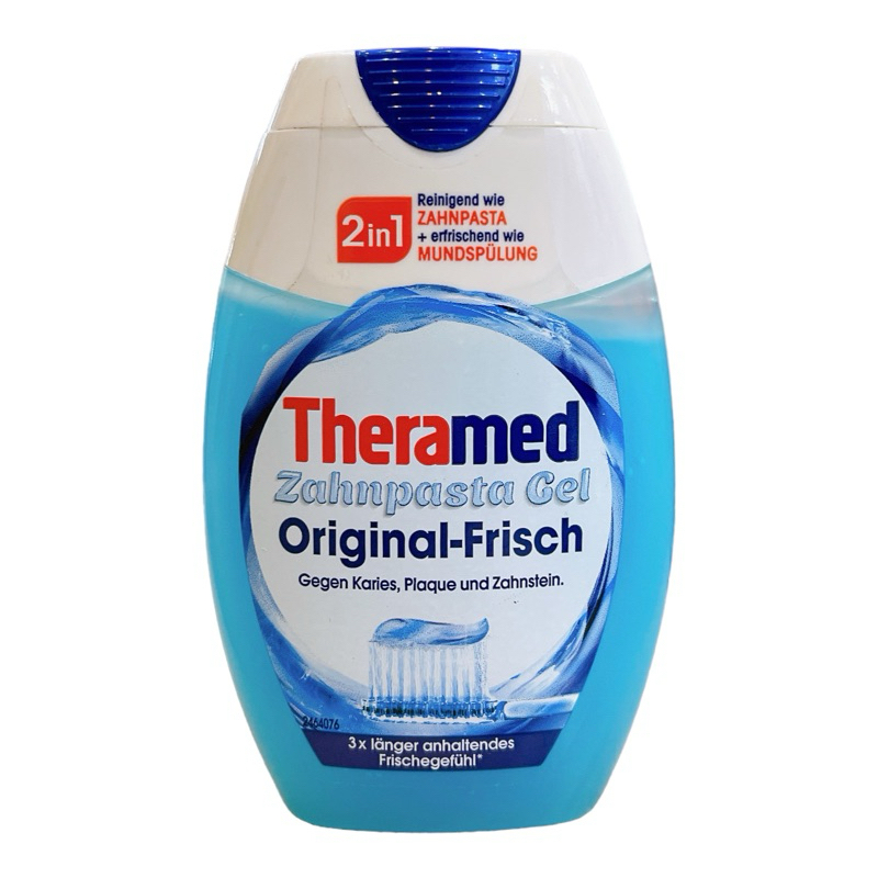 Kem đánh răng và nước súc miệng Theramed 2in 1