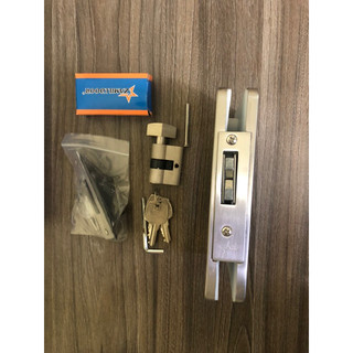 Khoá Cửa Kính Cường Lực - Bộ Khoá Liền Tay Nắm Âm( Khoá ZM 524 )