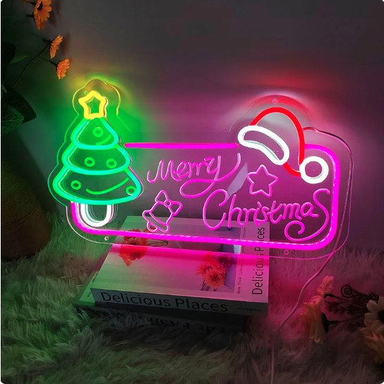 [Merry Christmas 2023] Đèn LED Neon Giáng Sinh 2023(60 cm) -Ánh Sáng Lung Linh, Không Gian Ấm Áp Chào Đón Mùa Yêu Thương