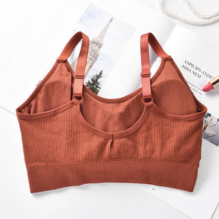 Áo bra nữ tập gym 2 dây gân tăm, áo lót nữ không gọng A09